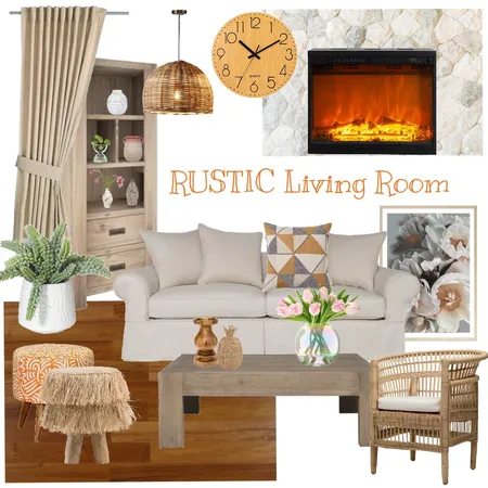 Rustic living room Interior Design Mood Board by DadaDesign on Style Sourcebook