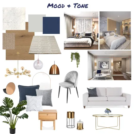 BLUE Interior Design Mood Board by Ruethairat.P on Style Sourcebook