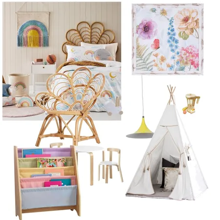 Ray of Sunshine - Boho Kid Interior Design Mood Board by annij6 on Style Sourcebook