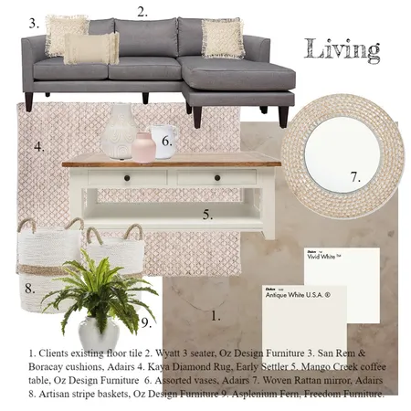 Kleidon Living Interior Design Mood Board by tmboyes on Style Sourcebook