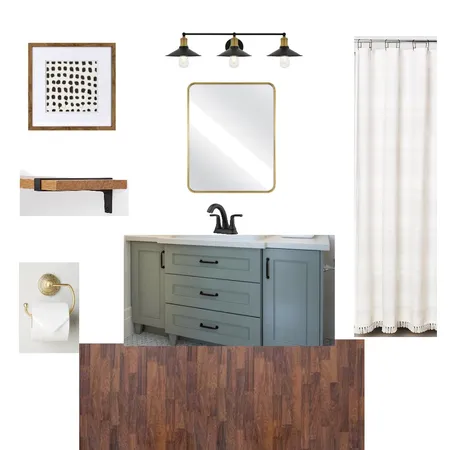 guest bath Interior Design Mood Board by veronicasisto
