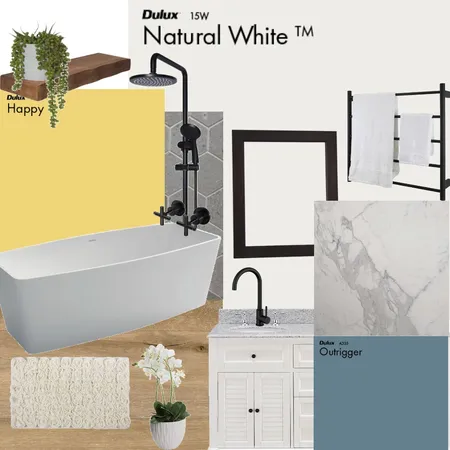 Yellow Bath Interior Design Mood Board by etkollenbroich on Style Sourcebook