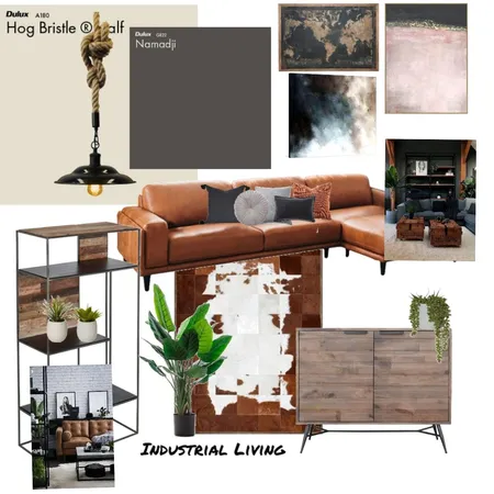 Industrial Living - Final Interior Design Mood Board by Katherine_Lizzie on Style Sourcebook