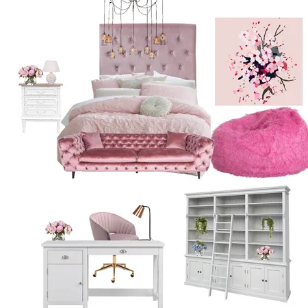 Tayla's Pink Palace Interior Design Mood Board by Ruthe on Style Sourcebook