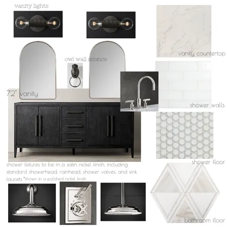 Haug master bath Interior Design Mood Board by JoCo Design Studio on Style Sourcebook