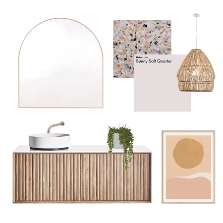 Blush Powder Room Interior Design Mood Board by Dilly Shacks on Style Sourcebook