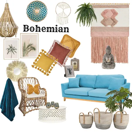 boho Interior Design Mood Board by Black Bear Design on Style Sourcebook