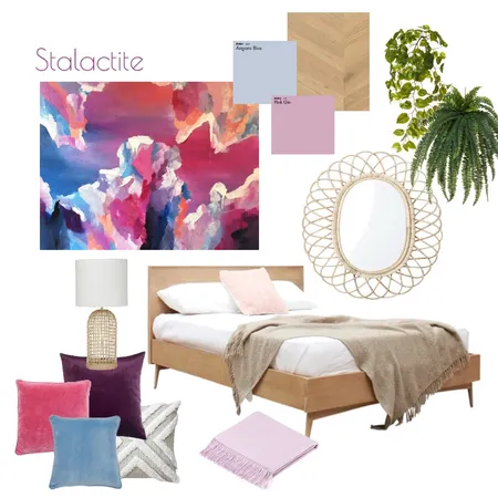 Stalactite Bedroom Interior Design Mood Board by Tessa Marie Art on Style Sourcebook