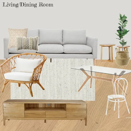 Living/Dining Room Interior Design Mood Board by daykneecay on Style Sourcebook