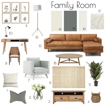 Family room Interior Design Mood Board by CeraBollo on Style Sourcebook