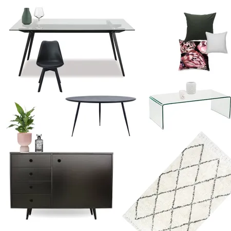 Black and glass combo Interior Design Mood Board by Hearn on Style Sourcebook