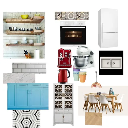 Retro Kitchen Interior Design Mood Board by Susana on Style Sourcebook