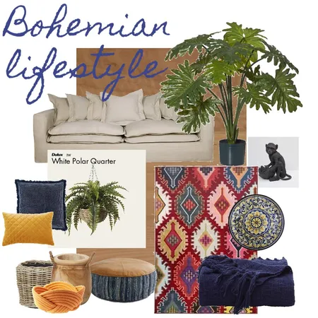 Bohemian lifestyle Interior Design Mood Board by SueComber on Style Sourcebook