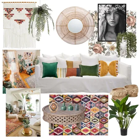 Bohemian Mood Board Interior Design Mood Board by Rhea Panizon Interiors on Style Sourcebook