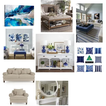 HAMPTONS LIVING ROOM Interior Design Mood Board by CORNEILSE on Style Sourcebook