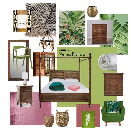 Balmy Palms bedroom Interior Design Mood Board by Botanical_Dreamer on Style Sourcebook