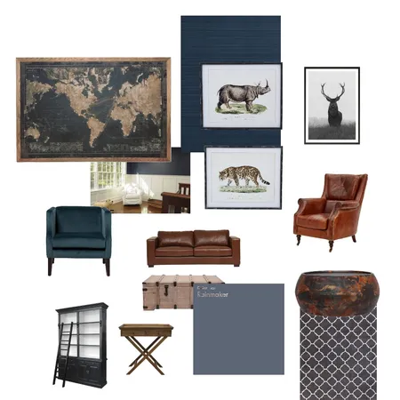 Gentlemen's lounge Interior Design Mood Board by Julia Ayers on Style Sourcebook
