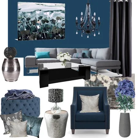 MIDNIGHT BLUE Interior Design Mood Board by YANNII on Style Sourcebook