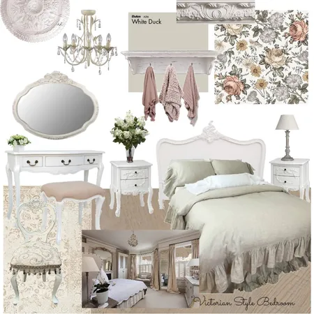 victorian style bedroom Interior Design Mood Board by ChloeGailBryant on Style Sourcebook