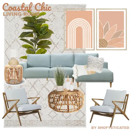 Coastal Chic Living Room Interior Design Mood Board by SHOFYsticated on Style Sourcebook