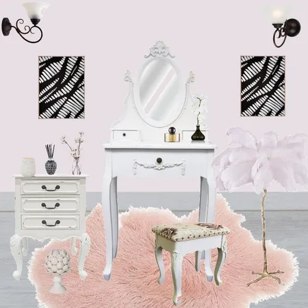 Vanity Table Feminine Interior Design Mood Board by Mermaid on Style Sourcebook