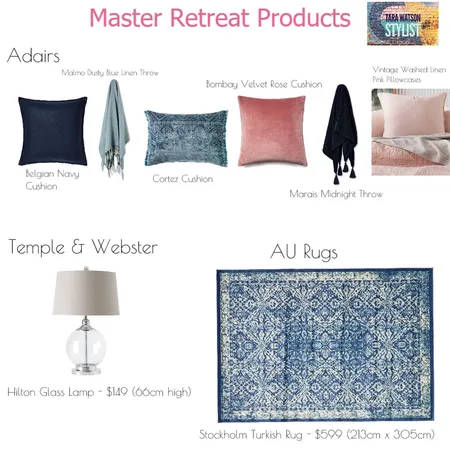 Master Retreat Products Interior Design Mood Board by Blush Interior Styling on Style Sourcebook