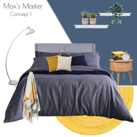 Max's Master 1 Interior Design Mood Board by Blush Interior Styling on Style Sourcebook