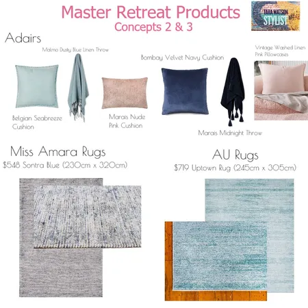 Master Retreat Products 2&3 Interior Design Mood Board by Blush Interior Styling on Style Sourcebook