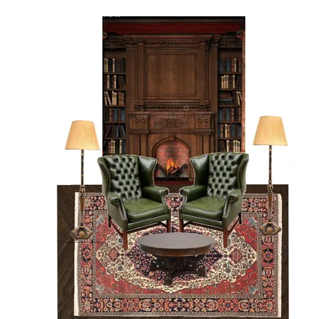 Traditional library Interior Design Mood Board by Simona Jack on Style Sourcebook