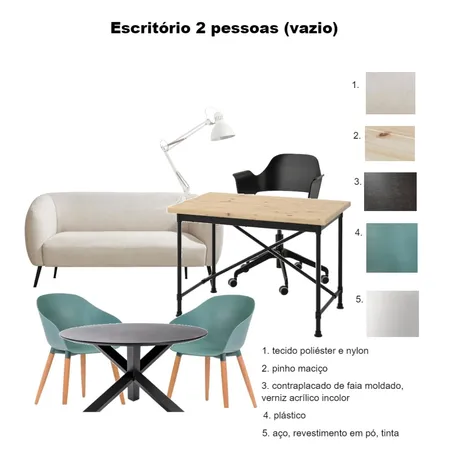 Moodboard escritório 2 pessoas vazio - coworking Interior Design Mood Board by carolina140699 on Style Sourcebook