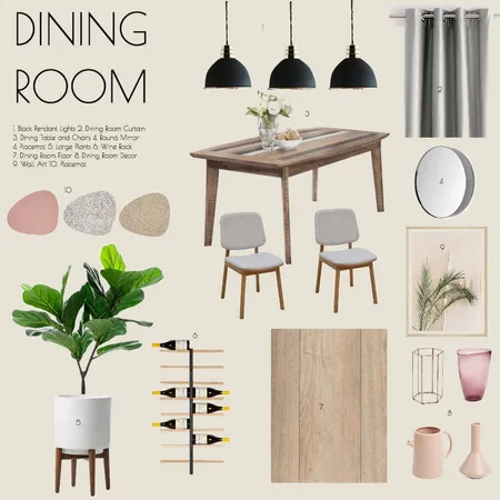 Dining Room Interior Design Mood Board by Celia Gong on Style Sourcebook