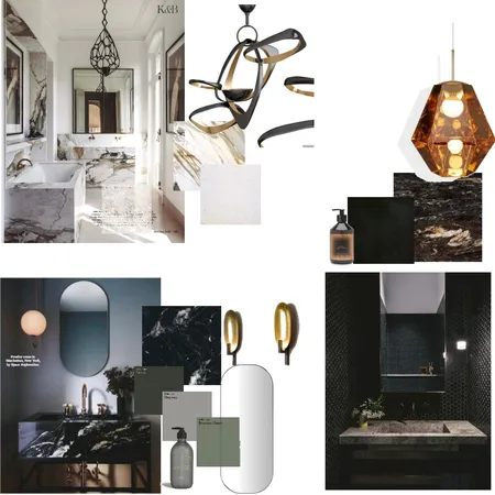 Powder Room Interior Design Mood Board by becmarson on Style Sourcebook