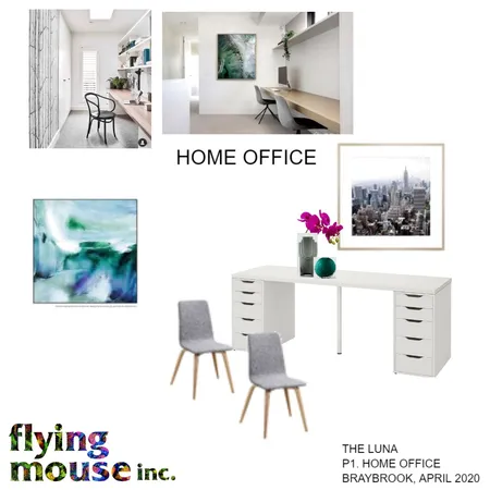 Luna -Home office Interior Design Mood Board by Flyingmouse inc on Style Sourcebook