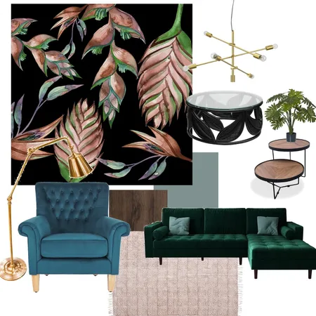 Botanical living room Interior Design Mood Board by Janineandmitchell on Style Sourcebook