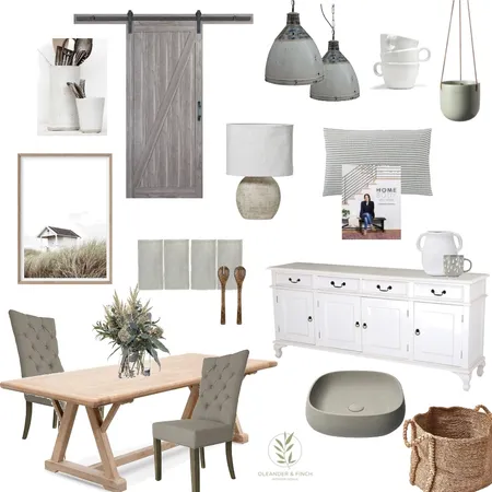 Farmhouse coastal Interior Design Mood Board by Oleander & Finch Interiors on Style Sourcebook