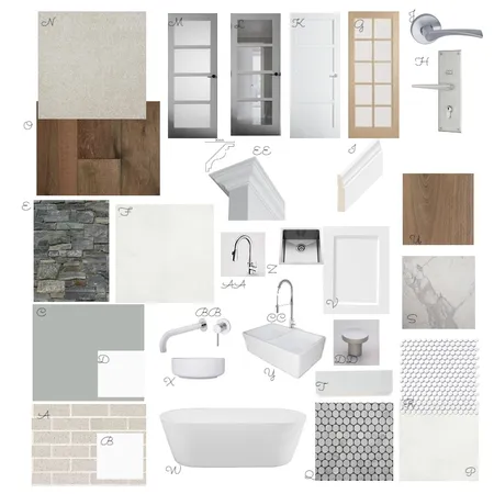 Huntlee Hamptons (Modern) Display Colors Interior Design Mood Board by MadelineK on Style Sourcebook