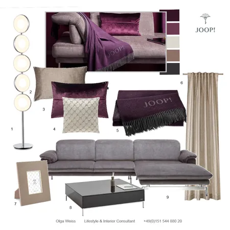 Joop Bordeaux 1 Interior Design Mood Board by Weiss on Style Sourcebook