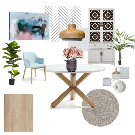 calm scandi coastal dining Interior Design Mood Board by Janineandmitchell on Style Sourcebook