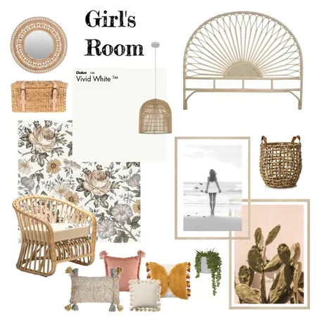 Girl's Bedroom Interior Design Mood Board by MCook on Style Sourcebook