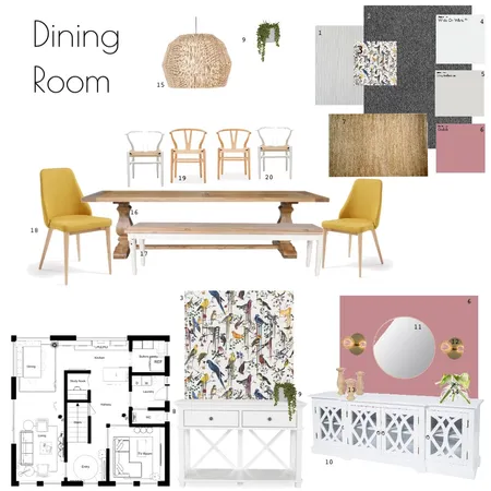 Dining room Mod 9 Interior Design Mood Board by melcleverley on Style Sourcebook