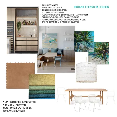 The Lanes Dining Room Interior Design Mood Board by Briana Forster Design on Style Sourcebook