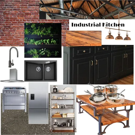 Industrial Kitchen Interior Design Mood Board by Complete Harmony Interiors on Style Sourcebook