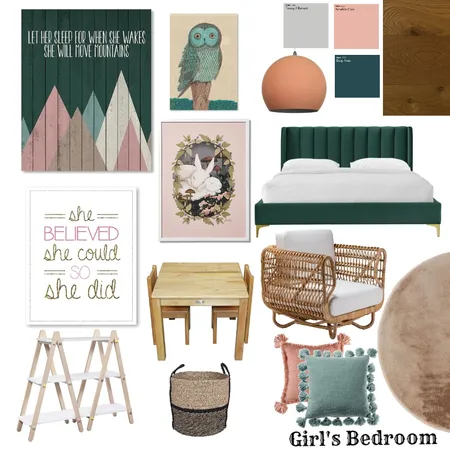 Girl's Bedroom Interior Design Mood Board by Bkoo3 on Style Sourcebook