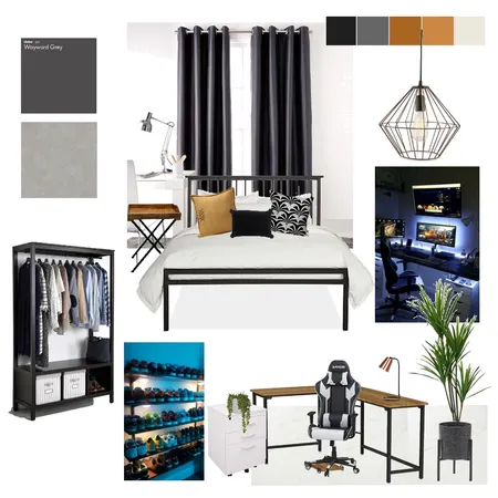 JR Bedroom Interior Design Mood Board by madeth.designs on Style Sourcebook