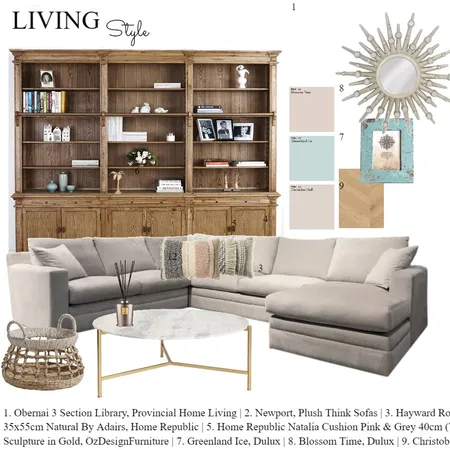 LIVING STYLE Interior Design Mood Board by ireminii on Style Sourcebook