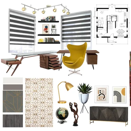 Study Interior Design Mood Board by Valeria on Style Sourcebook