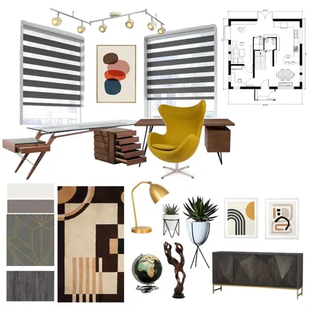 Study Interior Design Mood Board by Valeria on Style Sourcebook