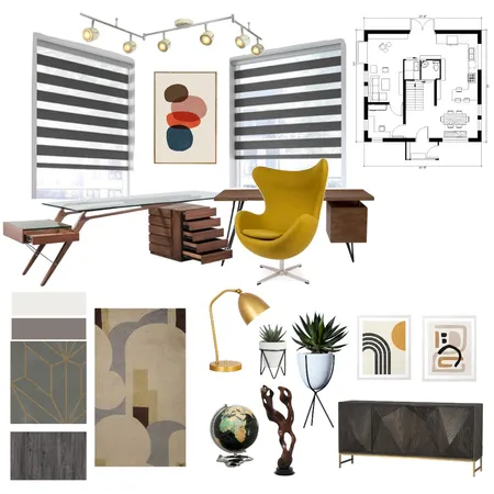 Study Interior Design Mood Board by Valeria on Style Sourcebook