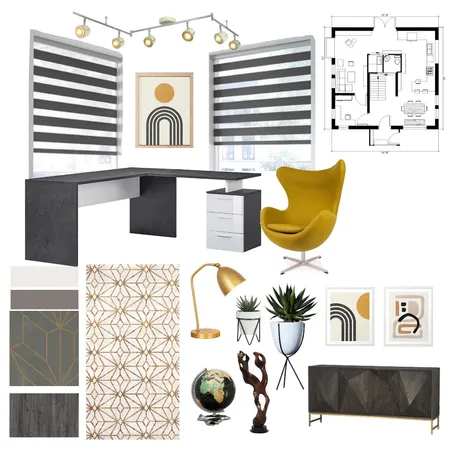 Study Interior Design Mood Board by Valeria on Style Sourcebook