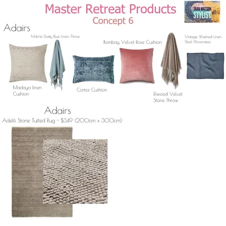 Master Retreat Products 6 Interior Design Mood Board by Blush Interior Styling on Style Sourcebook